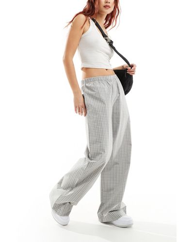 Weekday Hanna Slouchy Trousers - White