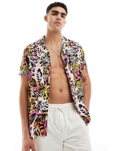 Another Influence Beach Shirt Co-ord - White