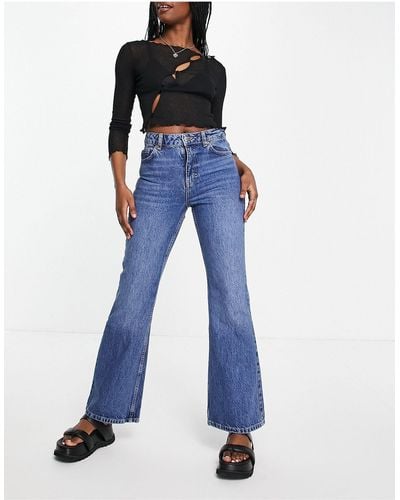 TOPSHOP 90s Flare Jeans - Blue