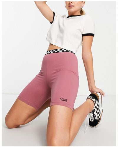 Vans Checkerboard legging Shorts - Pink