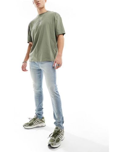 ASOS Jeans skinny lavaggio chiaro - Verde