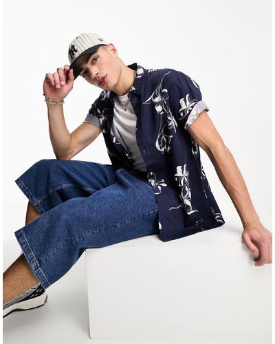 Superdry Camicia a maniche corte hawaiana vintage - Blu