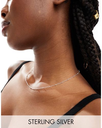 Accessorize Thin Chain Necklace - Brown