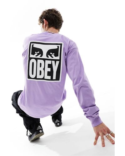 Obey Eyes Icon Long Sleeve Top - White