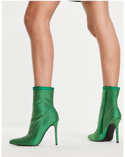 ASOS Botas s estilo calcetín - Verde