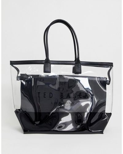 Ted Baker – Dorrys – Transparente Shopper-Tasche - Mettallic