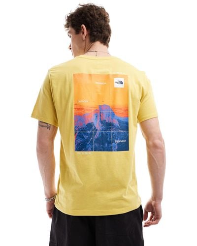 The North Face Foundation Backprint Heat Graphic T-shirt - Yellow