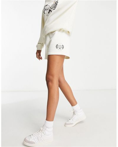 South Beach Tennis Logo Shorts - White