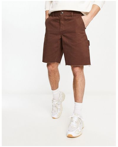 New Look Pantalones cortos marrones holgados - Marrón