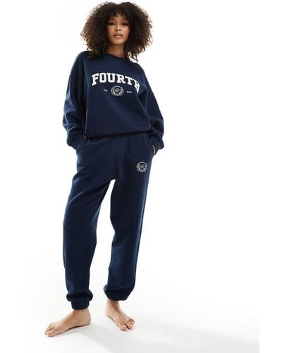 4th & Reckless A Pollo Lounge Cuffed joggers - Blue