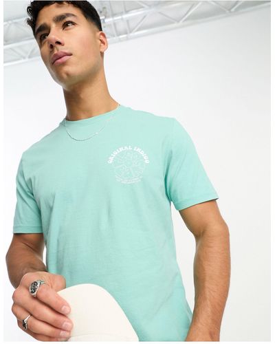 Lee Jeans Bubble Logo Print T-shirt - Blue