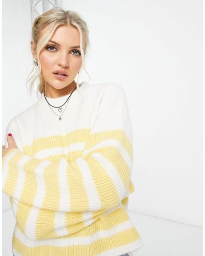 Monki Knitted Sweater - Yellow