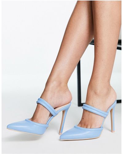 Raid Britta Mule Heeled Shoes - Blue