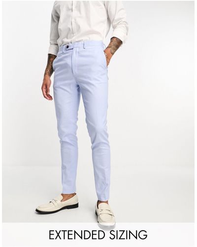 ASOS Pantaloni da abito super skinny - Bianco