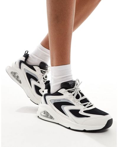 Skechers – tres uno air – netzstoff-sneaker - Weiß