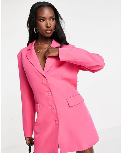 Aria Cove Boxy Blazer Dress - Pink