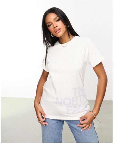 The North Face Large Logo Relaxed Fit T-shirt - White