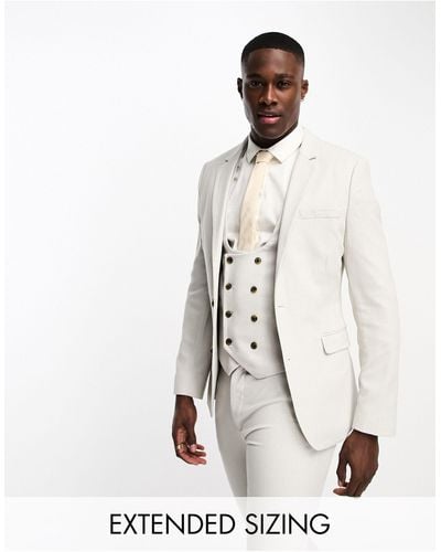ASOS Wedding Super Skinny Suit Jacket - White