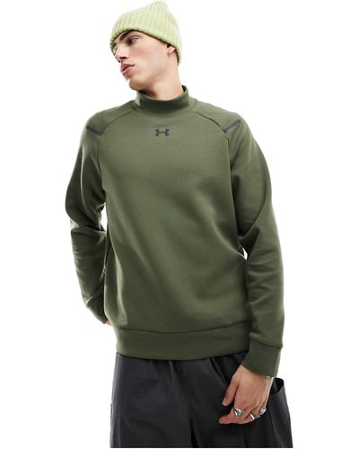 Under Armour Unstoppable Mock Neck Fleece Sweat - Green