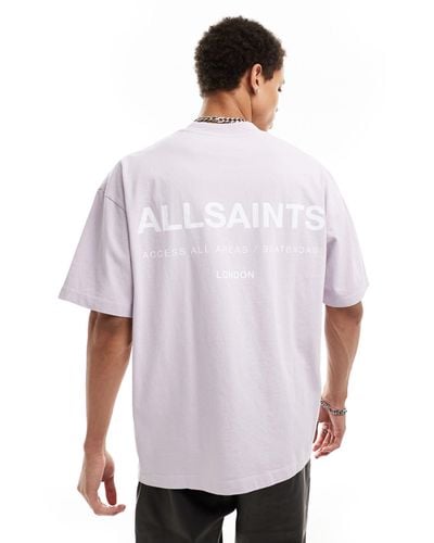 AllSaints Access Underground Oversized T-shirt - White