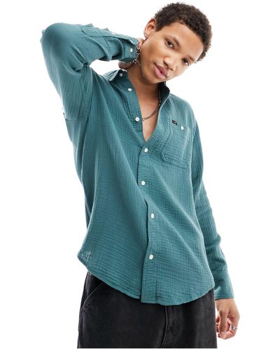 Lee Jeans Sure - chemise en coton - foncé - Bleu