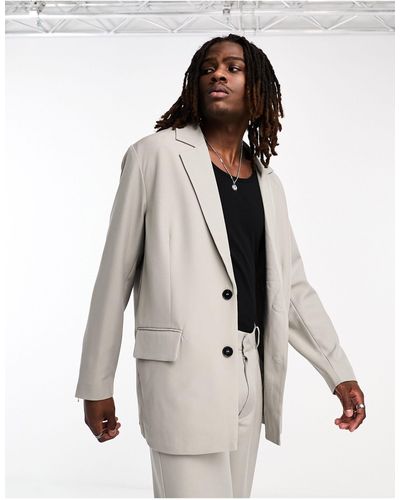 ADPT Oversized Suit Jacket - White