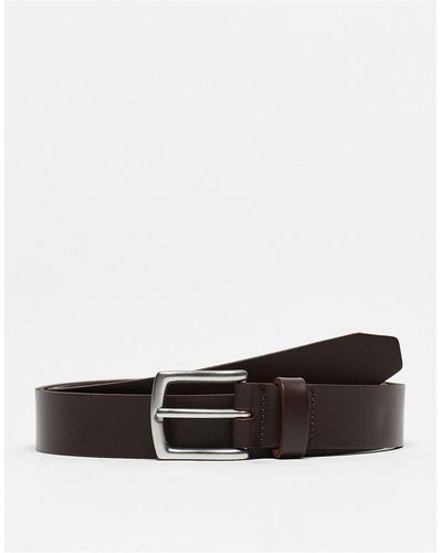 Only & Sons Leather Belt - White