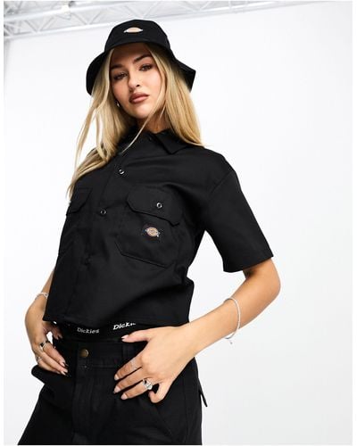 Dickies Net Overhemd Met Korte Mouwen - Zwart