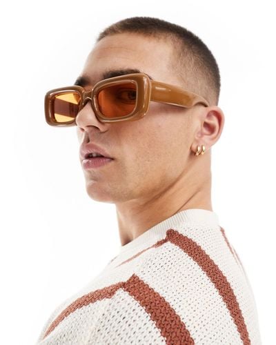 River Island Bubble Frame Sunglasses - Brown