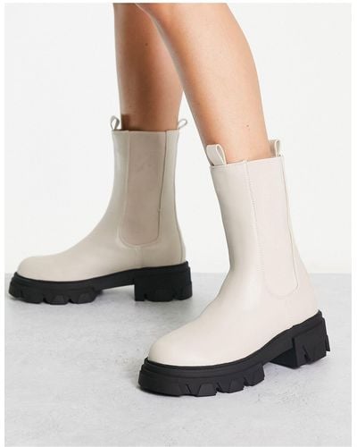 Missguided – ankle-boots zum reinschlüpfen - Weiß
