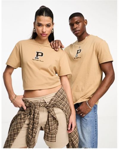 Polo Ralph Lauren X Asos Exclusive Collab T-shirt With Central Logo - Natural