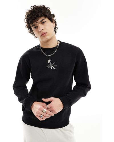 Calvin Klein Monologo Sweatshirt - Black