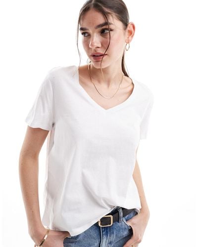 Pimkie V Neck T-shirt - White