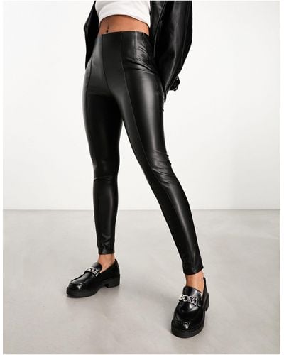 New look top faux leather trousers