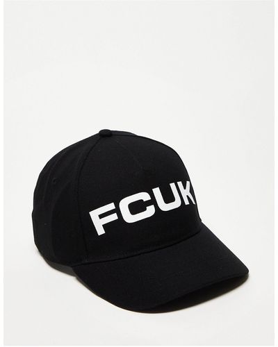 French Connection Fcuk - cappellino con logo - Nero