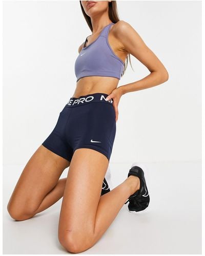 Nike Nike Pro Training 365 3inch Shorts - Blue