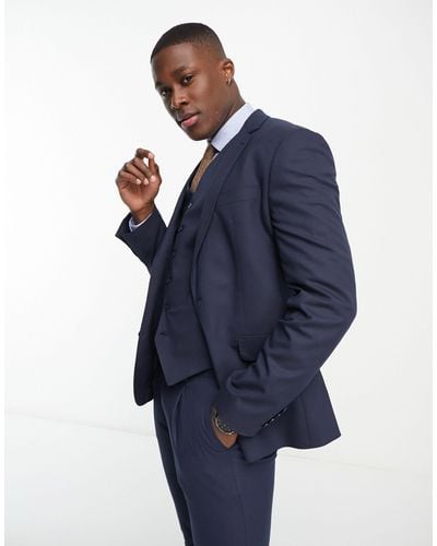 ASOS Premium Skinny Suit Jacket - Blue