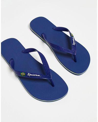 Ipanema Chanclas clásicas con diseño - Azul