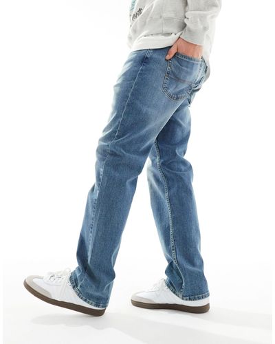 Hollister Jeans dritti lavaggio medio - Blu