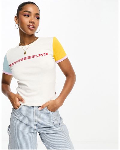 Levi's Rickie T-shirt With Chest Logo - White