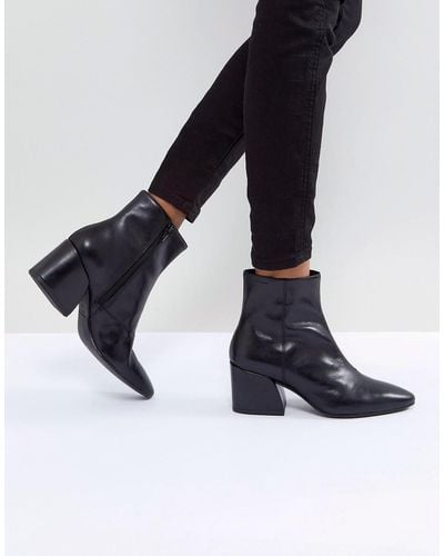 Vagabond Shoemakers Olivia Black Leather Ankle Boot
