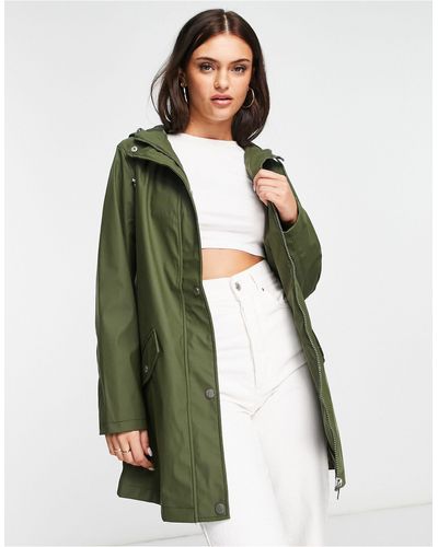 New Look Button Front Anorak - Green