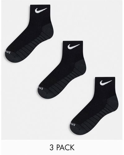 Nike Everyday Max Cushioned Training Ankle Socks - Black
