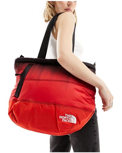 The North Face Nuptse Down Fill Puffer Tote Bag - Red