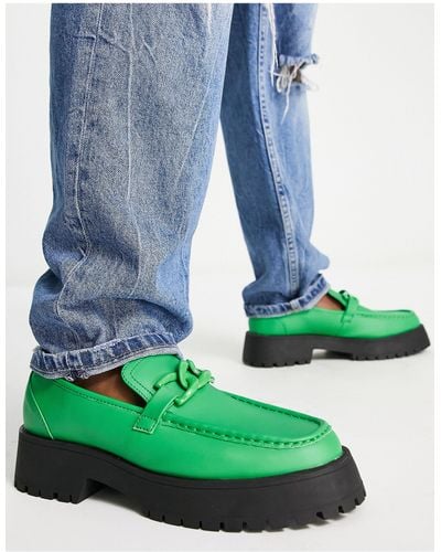 ASOS Chunky Loafers - Green