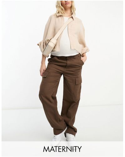 Cotton On Cotton On Maternity Cargo Trousers - Natural