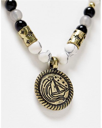 Classics 77 Stormy Ship Beaded Necklace - White