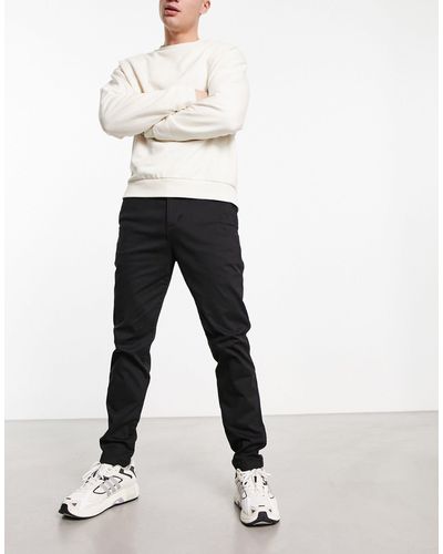 Hollister Pantalon chino coupe slim style années 90 - noir - Blanc