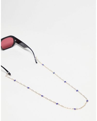 ASOS Sunglasses Chain With Eye Detail - Natural