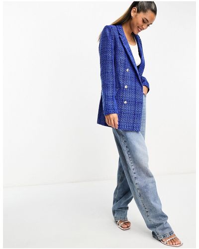 French Connection Tweed Blazer - Blue